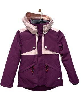 Obermeyer Girls Waterproof Hooded Ski June Jacket Purple & Pink, Size S